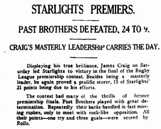Brisbane Rugby League 1928 Season – Redcap's BRL